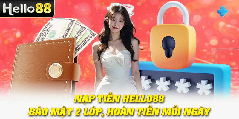 Nạp Tiền Hello88 - Bảo Mật 2 Lớp, Hoàn Tiền Mỗi Ngày 1 Nạp Tiền Hello88 - Bảo Mật 2 Lớp, Hoàn Tiền Mỗi Ngày