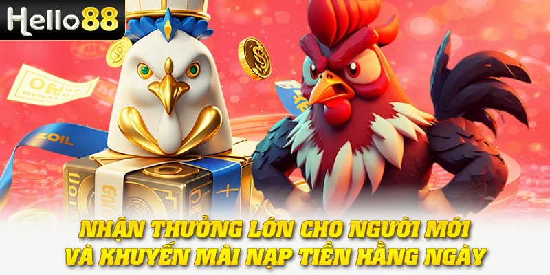 Đá Gà Chấp Tiền - Hình Thức Cược Đầy Kịch Tính Tại Hello88 4 Nhận thưởng lớn cho người mới và khuyến mãi nạp tiền hằng ngày